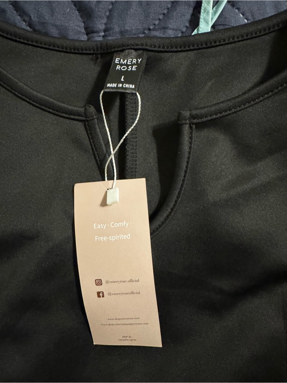Men’s Black Performance Crew Neck Shirt